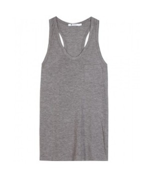 T by Alexander Wang Classic Tank With Pocket, slate grey