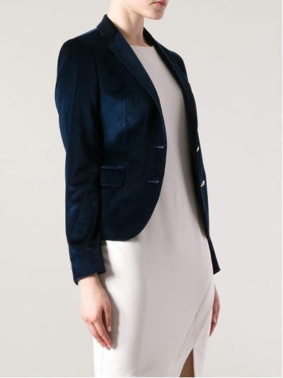 TAGLIATORE Velvet Blazer, navy blue suit