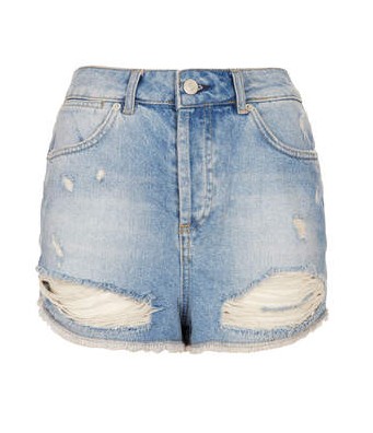 TOPSHOP MOTO Bleach Rip Hotpants, shorts