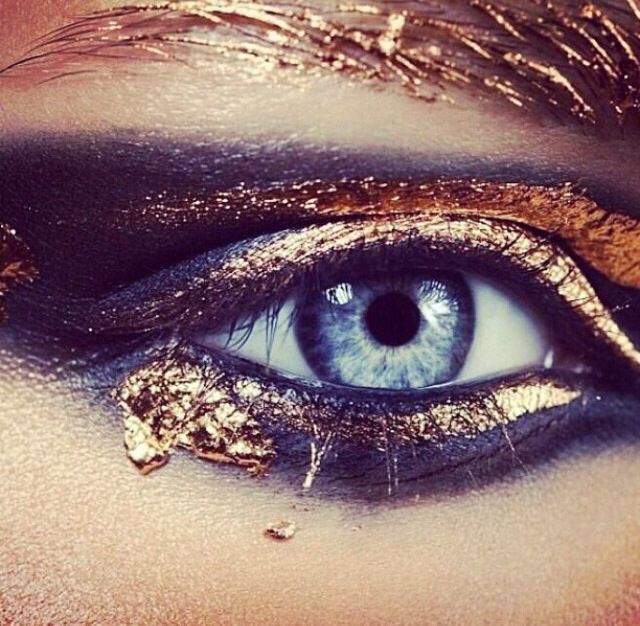 Trendy Gold Eyes Makeup Ideas for 2014