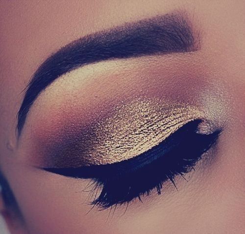 Trendy Gold Eyes Makeup Ideas for 2014