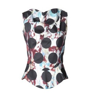 VIVIENNE WESTWOOD ANGLOMANIA 'Aztec' blouse, polka dot print