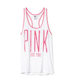 Victoria's Secret PINK Sporty Racerback Tank, loose fit