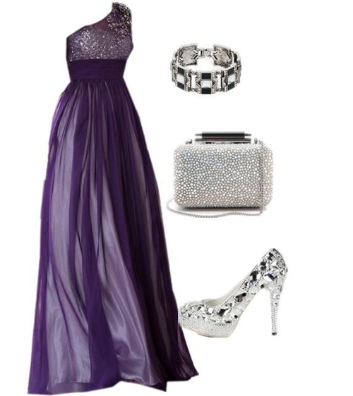 15 Polyvore Combinations for Graceful Ladies: Violet Beauty