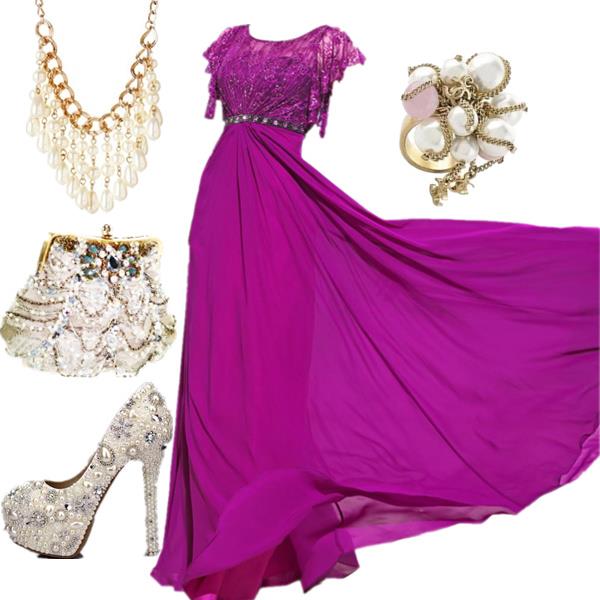 15 Polyvore Combinations for Graceful Ladies: Plum Diva