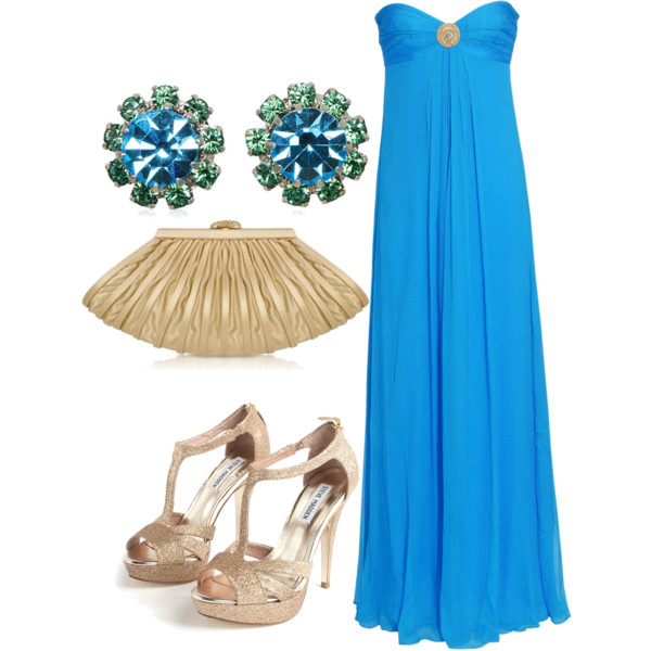 15 Polyvore Combinations for Graceful Ladies: Elegant Blue