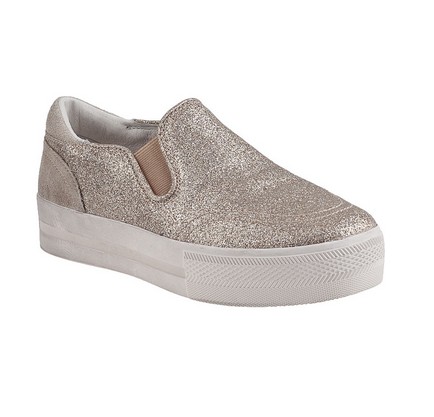 Ash JUNGLE BIS SLIP-ON PLATINE GLITTER, Gold