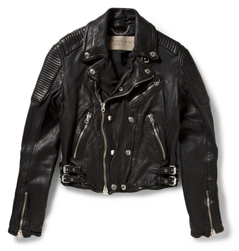 BURBERRY BRIT LEATHER BIKER JACKET