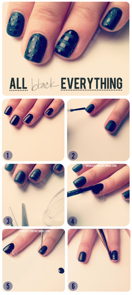 Black Nail Design