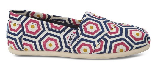 Bright Zig Zag TOMS x Jonathan Adler Women's Classics ($59)