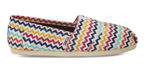 Bright Zig Zag TOMS x Jonathan Adler Women's Classics ($59)