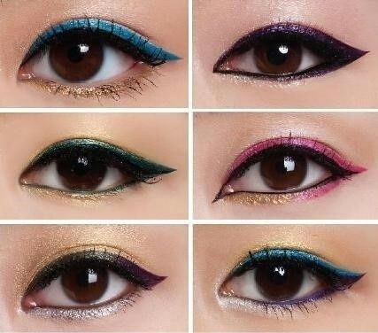 Colorful Eyeliners: More Than One Color