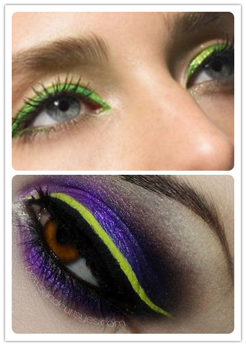 Colorful Eyeliners: Green Eyeliners