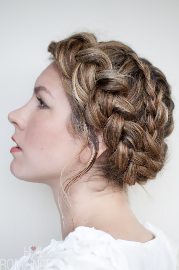 Crown Braid for Streak Hair