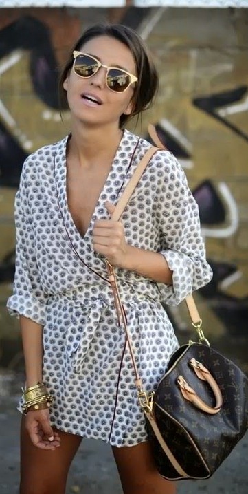 Cute animal print little wrap dress & sunnies