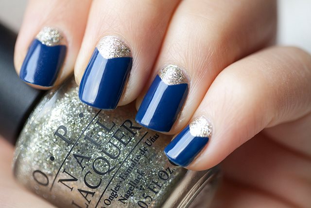 Deep Blue Nails