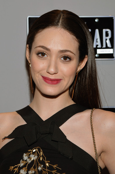 Emmy Rossum Long Center Part