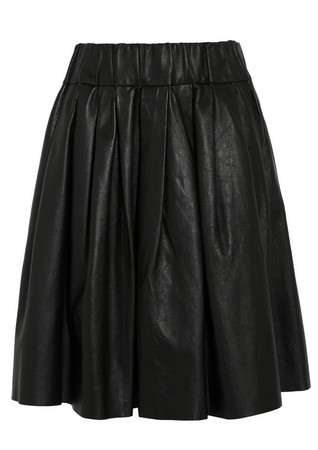 Iris & Ink Black Leather Skirt