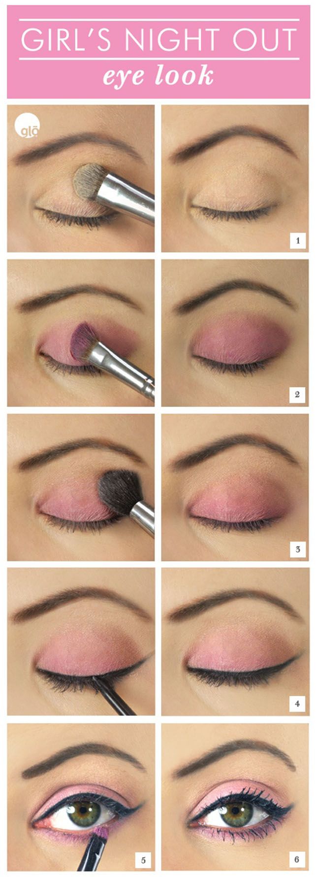 Lovely Pink Eye Makeup Tutorials