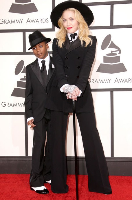 Madonna’s Ralph Lauren Tuxedo Suit at the Grammys Red Carpet