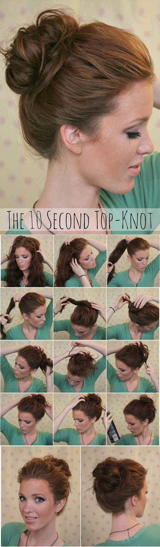 Two Easy Messy Buns for Short or Long Hair  Babes In Hairland