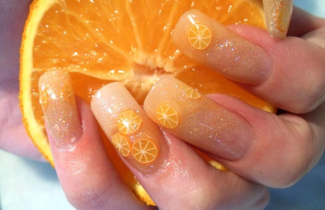 Orange Nails