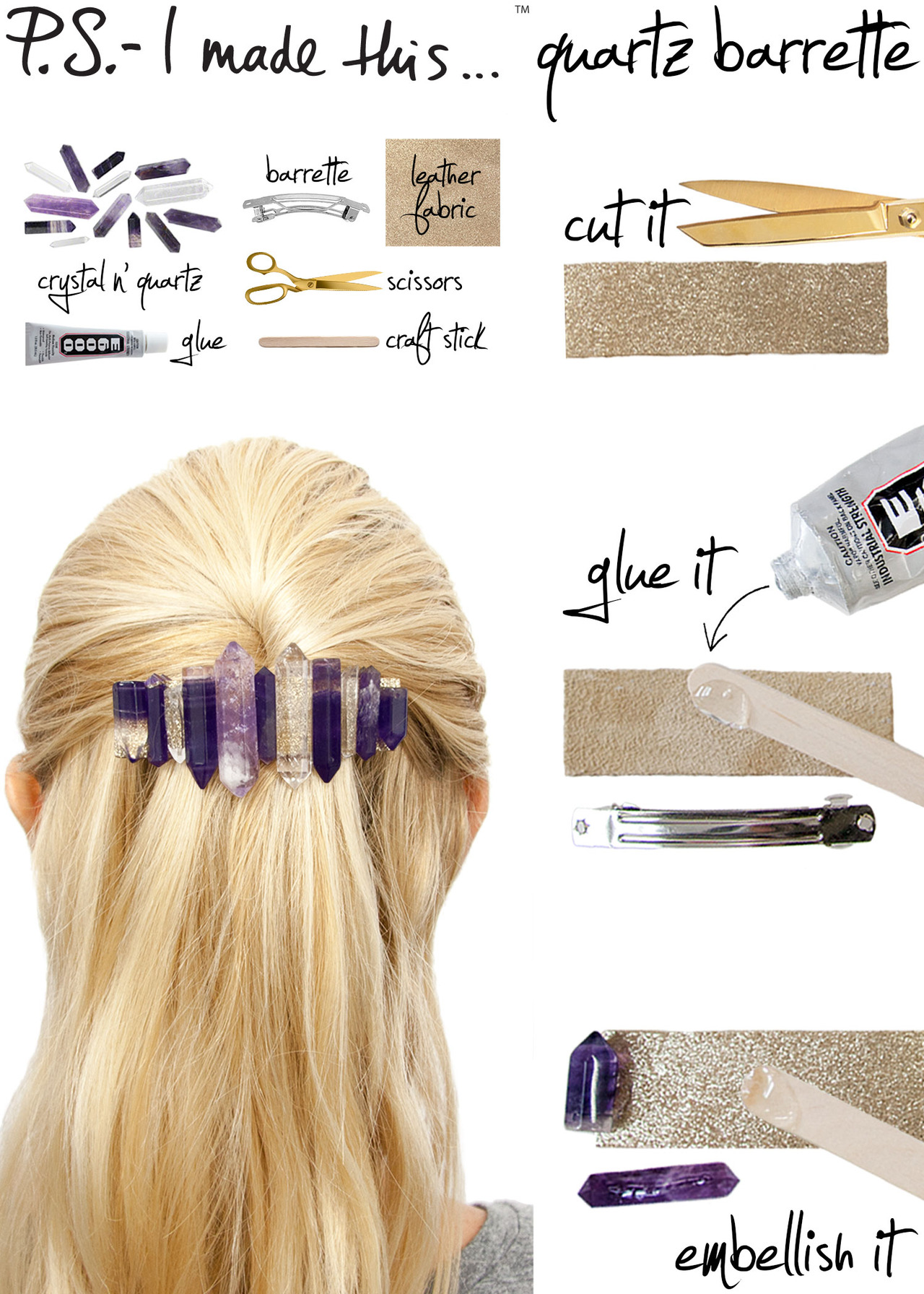 Quartz Barrette