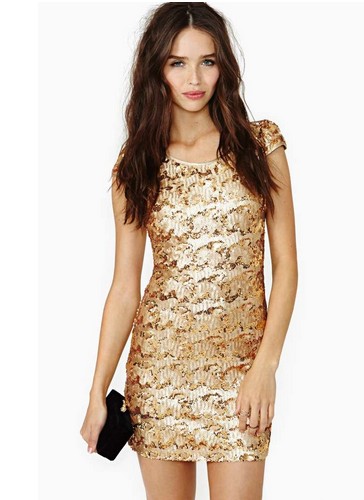 RARE LONDON Sequined Mini-dress