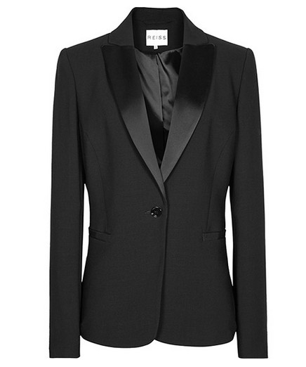 Reiss ANGELINA TUXEDO JACKET Black