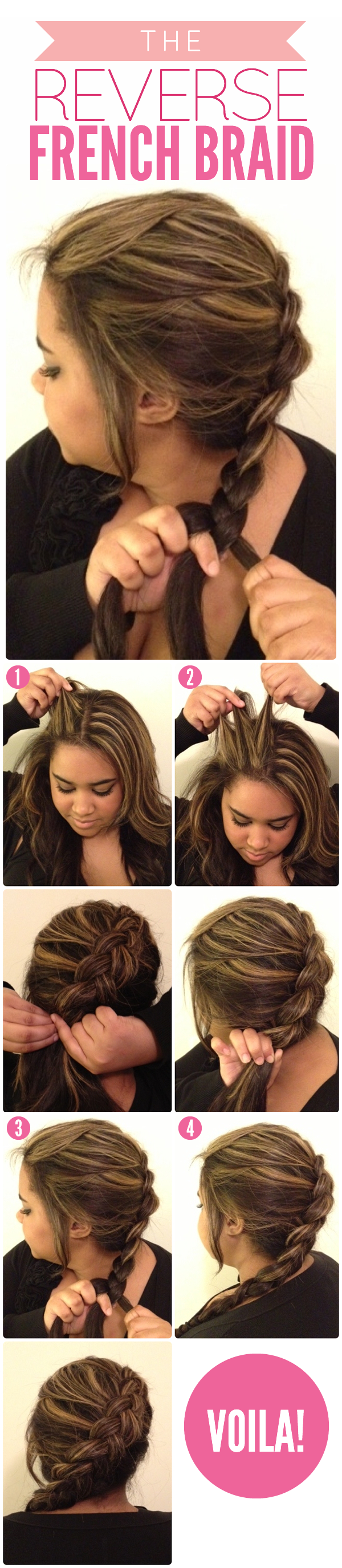 Reverse French Braid