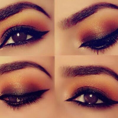 Shimmer Makeup Ideas: Sunset Makeup