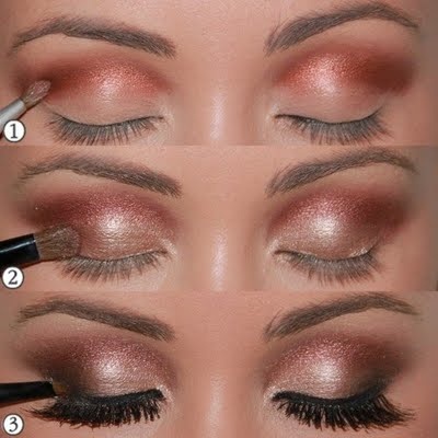 Shimmer Makeup Tutorials: Bronze Shadow