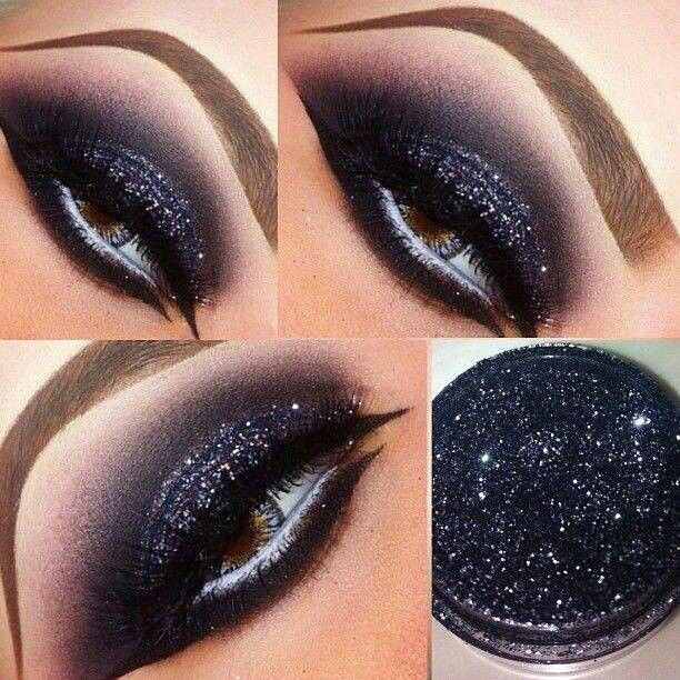 Shimmer Makeup Tutorials: Shimmering Black