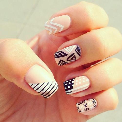 Simple Print Nails