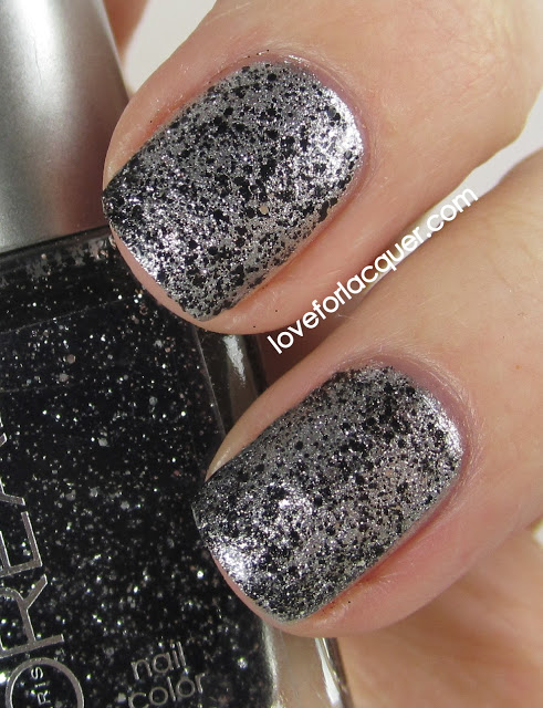 Sliver Nails with Glitter