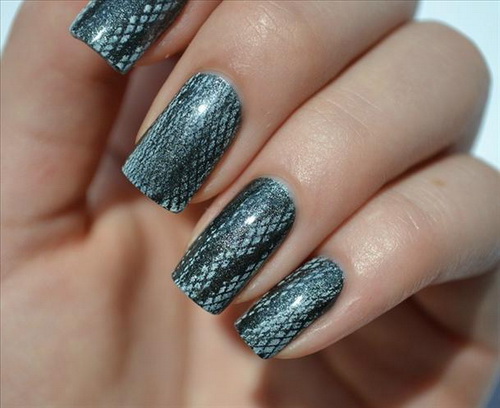 Snake Skin Nails