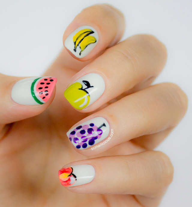 Stylish Fruit Nails