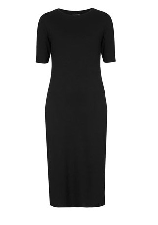 TOPSHOP Midi Shift Dress, black