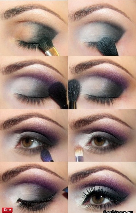 20 Mysterious Purple Smokey Makeup Tutorials