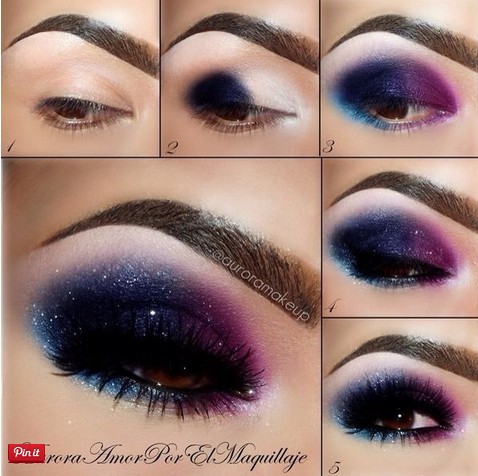 20 Mysterious Purple Smokey Makeup Tutorials