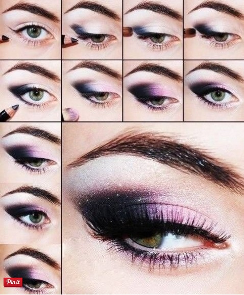 20 Mysterious Purple Smokey Makeup Tutorials