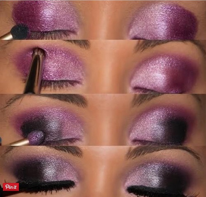 20 Mysterious Purple Smokey Makeup Tutorials