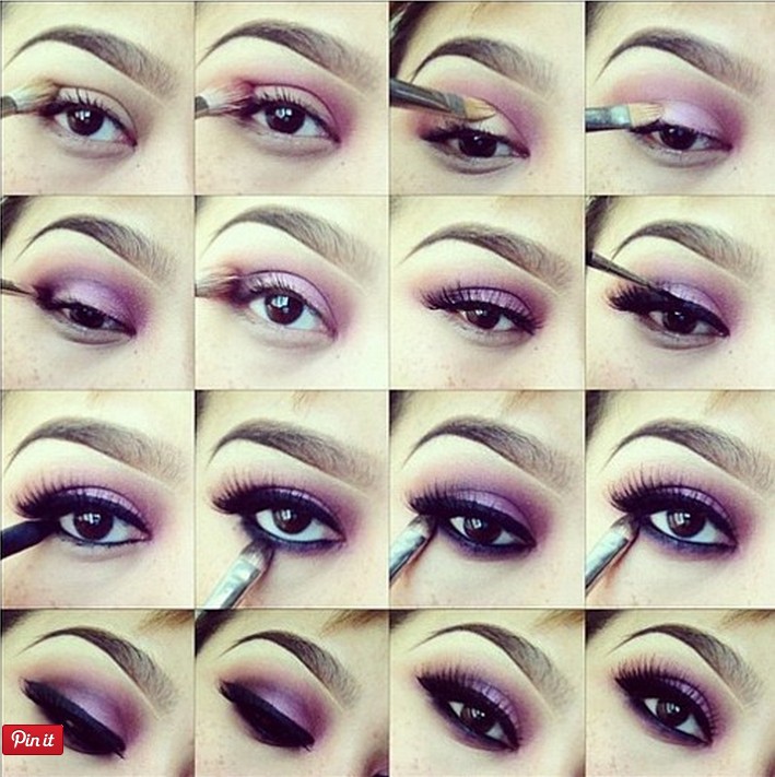 20 Mysterious Purple Smokey Makeup Tutorials