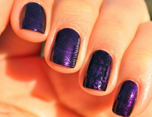 24 Ingenious Purple Nail Ideas for 2014