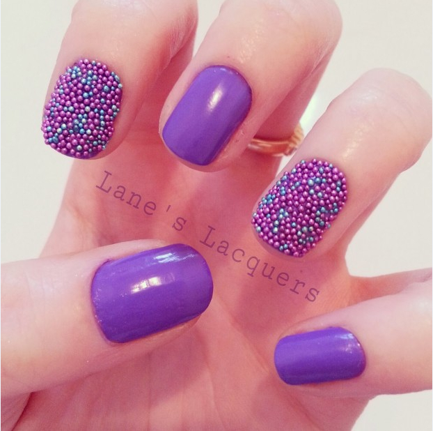 24 Ingenious Purple Nail Ideas for 2014