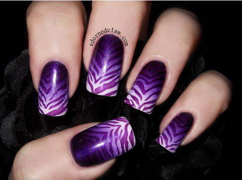 24 Ingenious Purple Nail Ideas for 2014