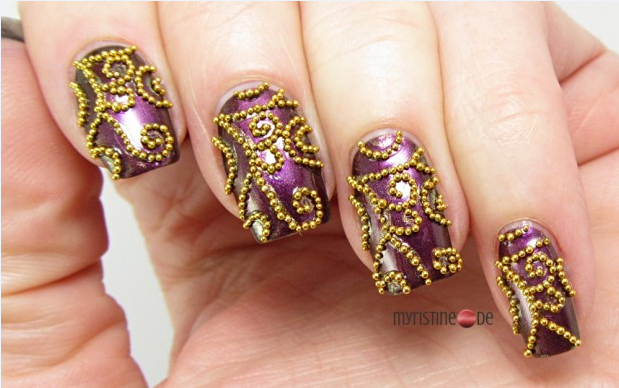 24 Ingenious Purple Nail Ideas for 2014