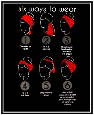 6 ways to wear a bandana