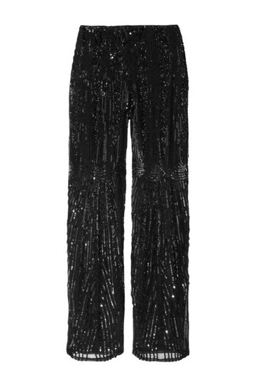 Alberta Ferretti Embellished Silk Straight-Leg Pants ($2,150)
