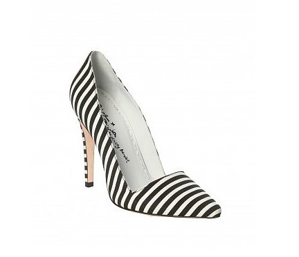 Alice + Olivia Dina Stripe Faille Heel ($295)